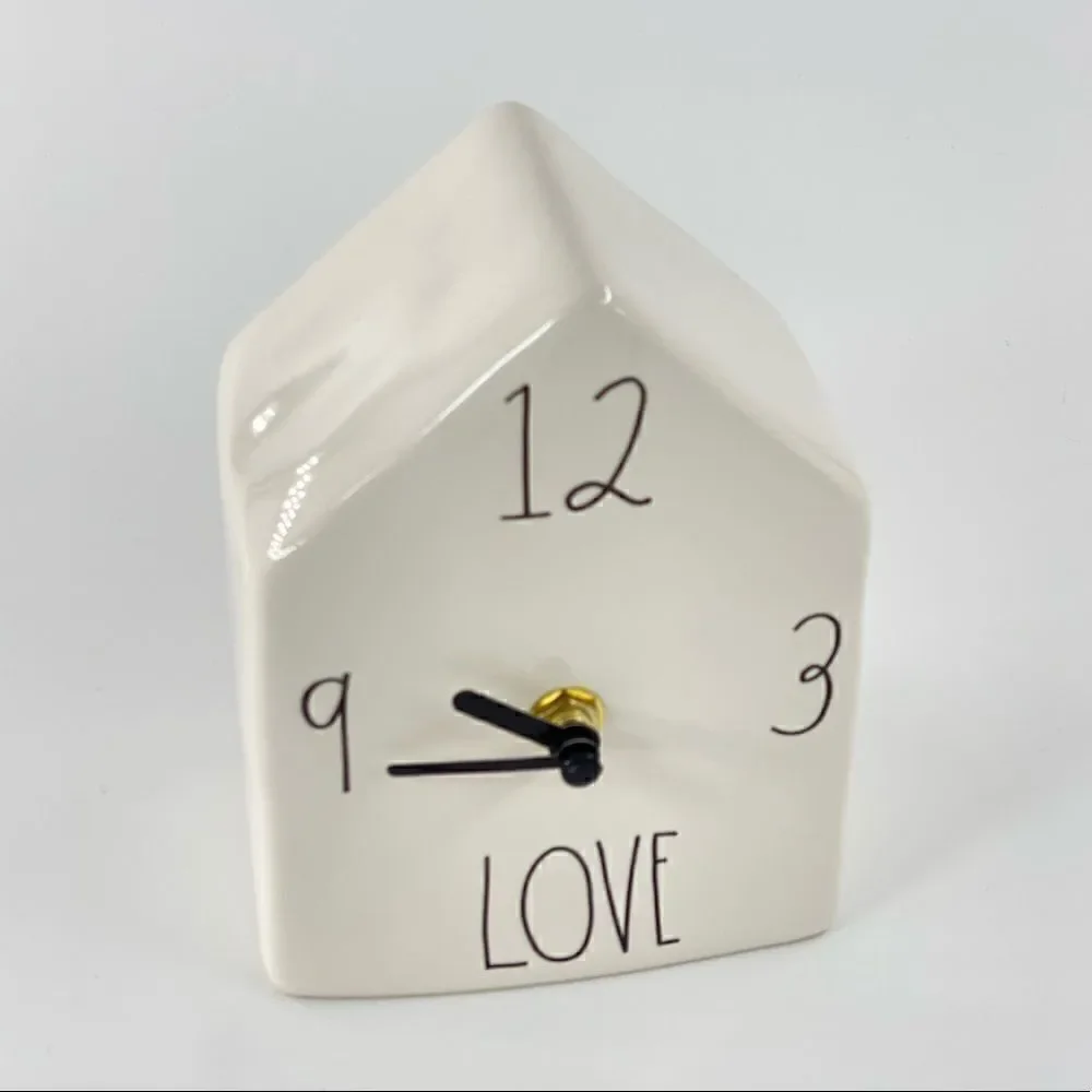 Rae Dunn by Magenta White Love Clock
